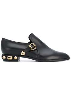 Casadei side buckle loafers