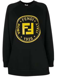 Fendi толстовка с декорированный логотипом FF