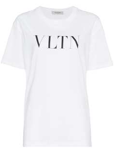 Valentino футболка с принтом логотипа VLTN