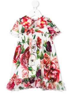 Dolce & Gabbana Kids платье в цветочным декором