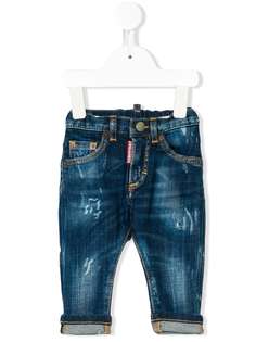 Dsquared2 Kids джинсы с эффектом потертости