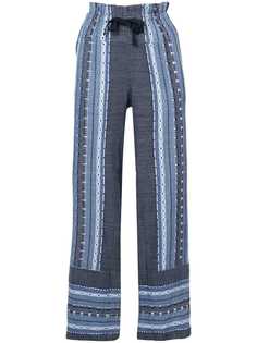 Lemlem прямые брюки с вышивкой