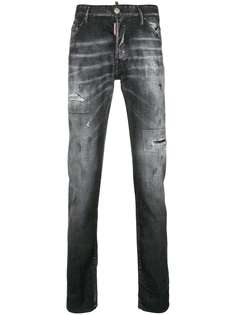 Dsquared2 джинсы узкого кроя с рваным эффектом