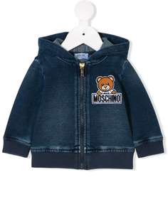 Moschino Kids толстовка с капюшоном и логотипом