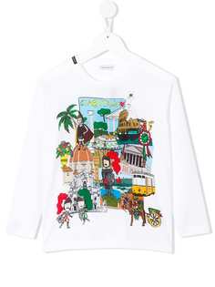 Dolce & Gabbana Kids футболка с принтом Ciao Italia