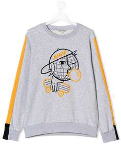 Kenzo Kids толстовка с принтом скейтбордиста