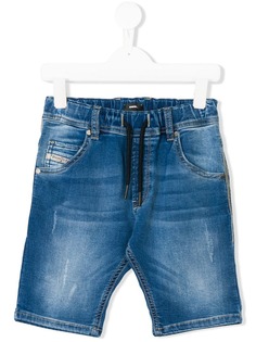 Diesel Kids джинсовые шорты с эластичным поясом