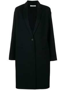 Vince однобортное пальто миди