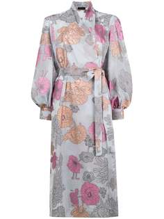 Stine Goya платье-халат с цветочным принтом