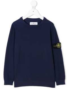 Stone Island Junior свитер с заплаткой с логотипом
