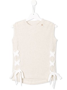 Go To Hollywood lace-up tank top
