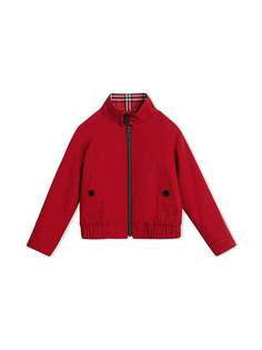 Burberry Kids двусторонняя куртка Harrington в клетку