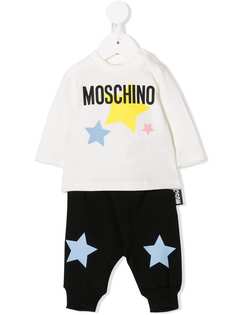 Moschino Kids спортивный костюм с принтом звезд