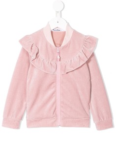 Familiar ruffled bomber jaccket