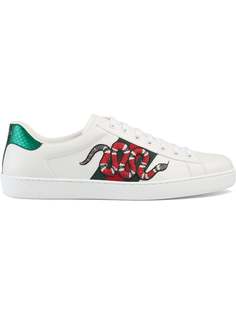Gucci кроссовки Ace с вышивкой