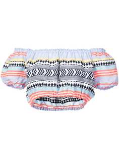 Lemlem укороченная блузка Sofia с открытыми плечами