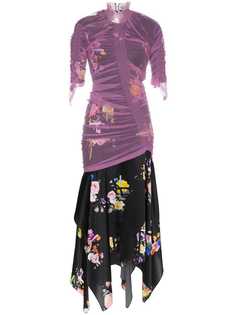 Preen By Thornton Bregazzi платье из тюля с цветочным принтом