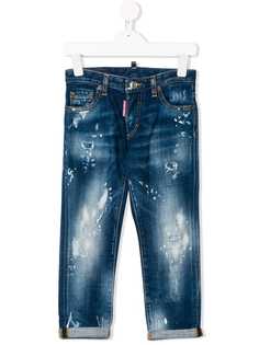 Dsquared2 Kids джинсы с эффектом разбрызганной краски