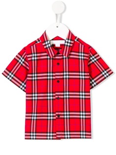 Burberry Kids клетчатая рубашка