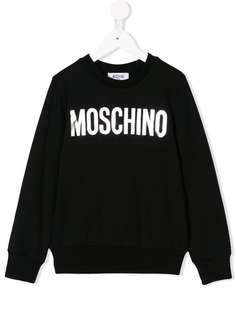 Moschino Kids толстовка с принтом логотипа