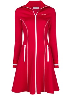 Palm Angels расклешенное платье мини на молнии