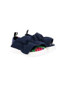 Msgm Kids кроссовки-слипон с оборчатыми панелями