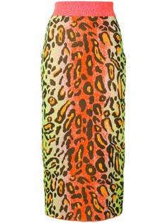 Stella McCartney юбка с леопардовым принтом