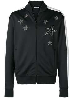 Valentino куртка-бомбер со звездами из заклепок