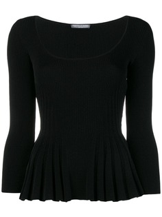 Alexander McQueen блузка с баской