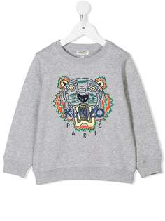 Kenzo Kids толстовка с вышивкой тигра