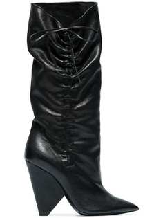 Saint Laurent сапоги мешковатого кроя Niki 105