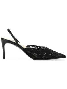 Stella McCartney lace slingback pumps