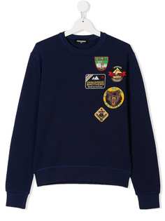 Dsquared2 Kids толстовка с заплатками с логотипом