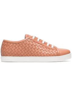 Bottega Veneta кроссовки с плетеной вставкой