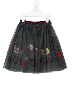 Dolce & Gabbana Kids пышная юбка с принтом