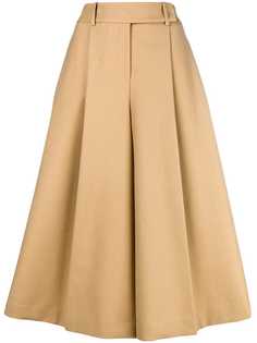 Jil Sander Navy wide leg cropped trousers