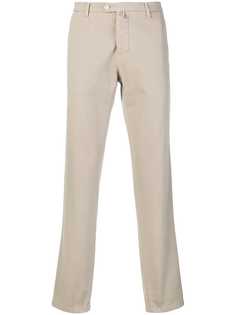 Kiton джинсовые брюки-чинос узкого кроя