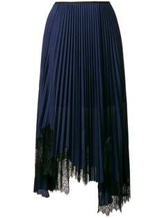 Helmut Lang плиссированная юбка асимметричного кроя