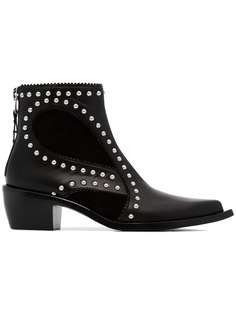 Alexander McQueen ботильоны 40 в ковбойском стиле с заклепками