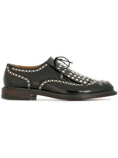 Clergerie studded lace-up shoes