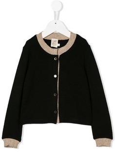 Caffe Dorzo contrast knit cardigan