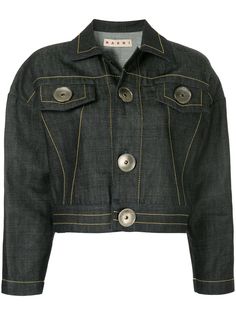 Marni укороченная джинсовая куртка