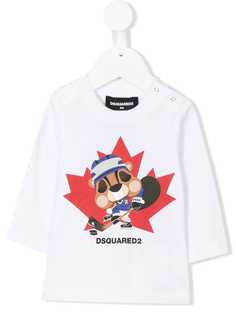 Dsquared2 Kids футболка с принтом бурундука