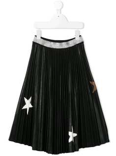 Monnalisa плиссированная юбка со звездами