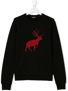 Dsquared2 Kids толстовка с вышитым оленем