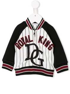 Dolce & Gabbana Kids куртка-бомбер в бейсбольной стилистике