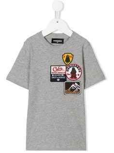 Dsquared2 Kids футболка с заплатками с логотипом