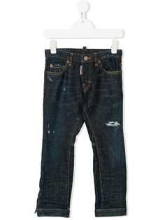 Dsquared2 Kids джинсы со средней посадкой и рваными деталями