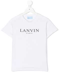 Lanvin Enfant футболка с принтом логотипа