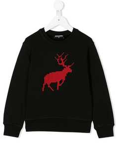 Dsquared2 Kids толстовка с вышитым оленем
